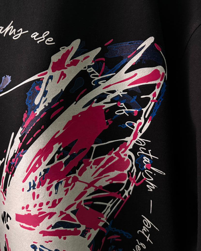 BLACK BUTTERFLY T-SHIRT