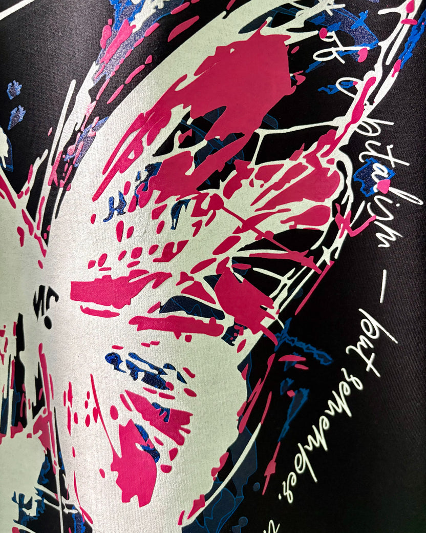 BLACK BUTTERFLY T-SHIRT