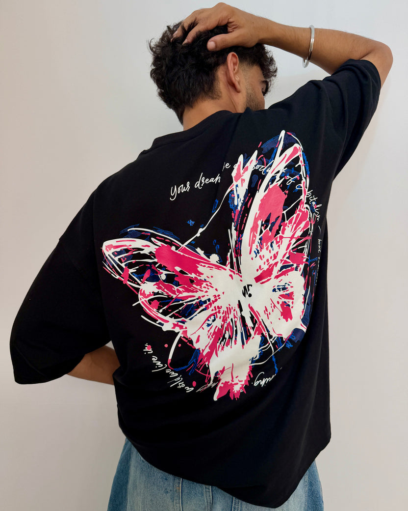 BLACK BUTTERFLY T-SHIRT